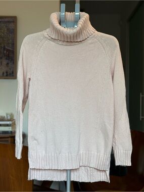 Ann Taylor LOFT - Women’s Turtleneck Sweater - Light Pink
